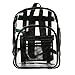 Commercial Grade Large Clear Backpack Black Freeze Proof Heavy Duty
