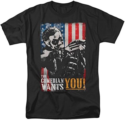 The Watchmen Mens The Comedian Wants You T-Shirt In Black