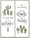 Cactus and Humans - 11x14 Unframed Art Print Poster, Great Plant Wall Art, Home Room and Office Decor, Funny Cactus Decorations for Garden, Humorous Mental Health Poster, Modern Succulents Art