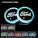 Auto Sport 2PCS LED Cup Holder Mat Pad Coaster with USB Rechargeable Interior Decoration Light Fit Ford Accessories