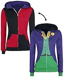 Bioworld DC Comics Harley Quinn Joker Juniors Reversible Hoodie (XX-Large)