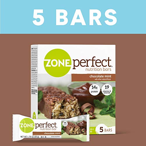 ZonePerfect Protein Bars, Chocolate Mint, 14g of Protein, Nutrition