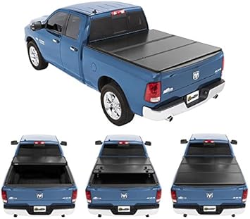 Black Trifold Truck Bed Tonneau Cover Fleetside Models Only Galaxy Auto Soft Tri Fold For 2010
