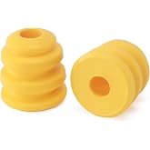 Whkdscvmu Front Bump Stops, Lower Control Arm Jounce Bumpers (Yellow) 2-pack, Compatible with 2002-2006 Escalade, 2003-2014 Chevy Express, 1999-2007 Silverado, 2003-2014 GMC Savana, 2000-2006 Yukon