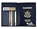 Wallet Passport Holder, Leather Passport Case Cover Holder