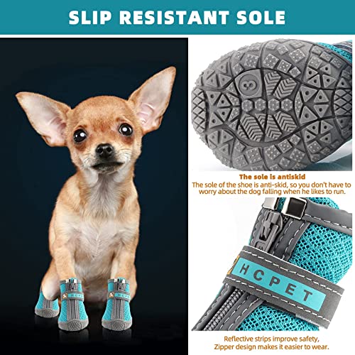 Hcpet Dog Shoes for Small Dogs Boots, Breathable Dog Booties Paw