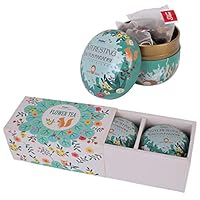 Flower Tea Gift Set - Natural & No Additive Dried Peach/ Oolong Tea Dried Flower Tea Gift Box - Perfect Tea Gift for Tea Lovers, Friends, Family