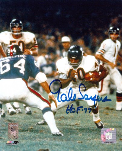 gale sayers autographed football
