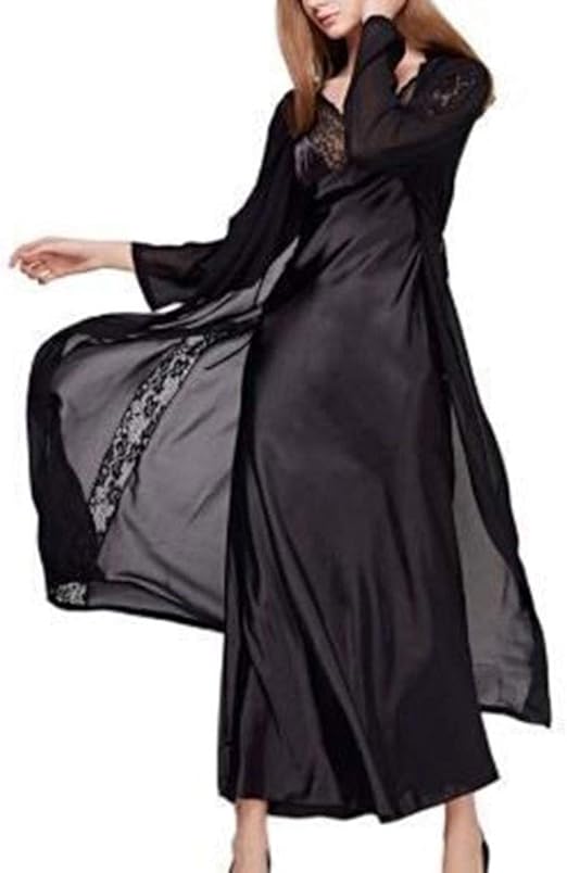 black sleeping gown