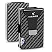 Carbon Fiber Wallet - Money Clip Front Pocket Wallet - Slim Minimalist Wallet RFID Blocking- Credit Card Holder for Men and Women Business Card Holder RFID Wallet Metal Wallet