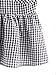 SheIn Women's Cute V Neck Sleeveless Plaid Peplum Babydoll Top Blouse Black&White