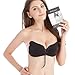 Holisouse Strapless Sticky Bra Backless Self Adhesive Invisible Push Up Reusable Bras with Drawstring