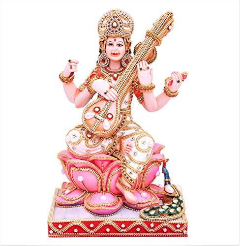 7 X 6 X 4 Inches Handmade Marble Gold Plated Mataka Makhan Chor Spiritual Idols Decorative Puja / Vastu Showpiece Religious Pooja Gift Item &amp; Murti For Mandir Temple Home Decor &amp; Office