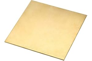 Brass Plate Sheet Thickness 0.8mm x 300mm x 300mm 1Pcs, Brass Metal Plates Sheets for Crafts DIY Decoration Hobbies from Bopaodao
