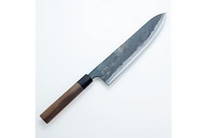 Chef's Knife 240mm, Aogami Steel, Kurouchi Double Bevel Japanese Gyuto