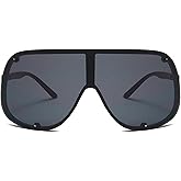 willochra Fashion Wave Mask Sunglasses for Women Men Trendy Oversized Shield Sun Glasses Luxury Designer Y2K Punk Shades