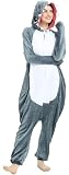 Aoibox Unisex Adult Plush Onesies One Piece Animal Cosplay Costume Pajamas