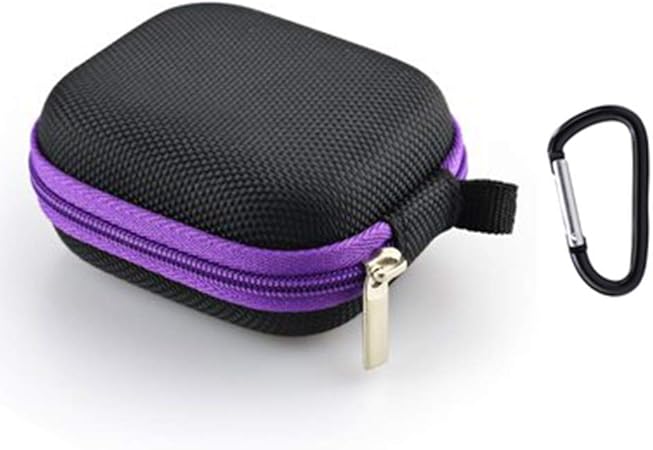 Bolsa de transporte de aceites esenciales con llavero, 9 ranuras para