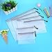 eBoot 6 Pieces Multi-size Zipper File Bags Paper Document Bag Mesh Documents Pouches with Cleaning Cloth for Organize Supplies, Cosmetics, Travel Accessories
