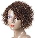 HUA Short Curly Human Hair Wigs for Black Women 8 inch Short Curly Wigs for Black Women No Lace Front Human Hair Wigs (WIG P4/27)