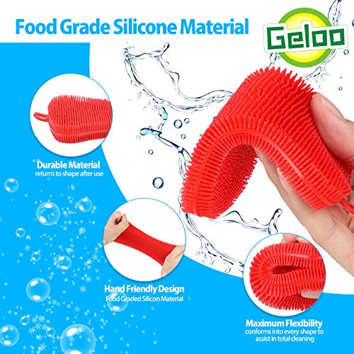 Silicone Sponge Dish Sponges, Multipurpose Better Scrubber Dish Washing