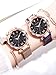 Jechin Luxury Women's Diamond Shining Bling Starry Sky Magnetic Buckle Bracelet Watches