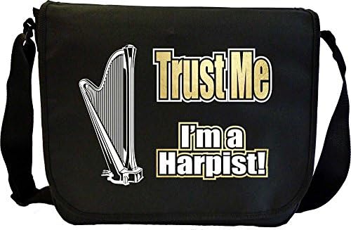 Harp Trust Me - Sheet Music & Accessory Messenger Bag MusicaliTee