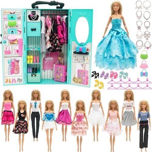 Amazon Barbie Fashions Outfit Multipack 43 Piece Fashion Doll Set