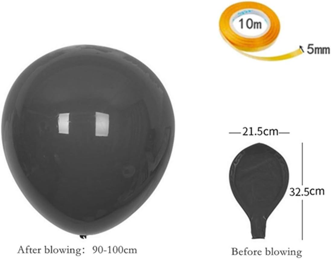 HONGCI 36 inch Giant Latex Assorted Colour Balloons (with 1Ribbon),Extra Large Balloons,Big Colourful Balloon Decorations for Wedding Birthday Party Halloween Christmas Baby Shower Carnival (White) - Image 4