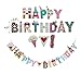 FECEDY ® Cartoon Happy Birthday Banner Colorful Bunting (Mixed Color)