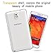 Samsung Note 3 Case, MaxTeck New Enhanced [Hard Plastic] Back Plate [Crystal Clear] Series Protective Cover Case with Transparent Soft TPU Gel Bumper for Samsung Galaxy Note 3