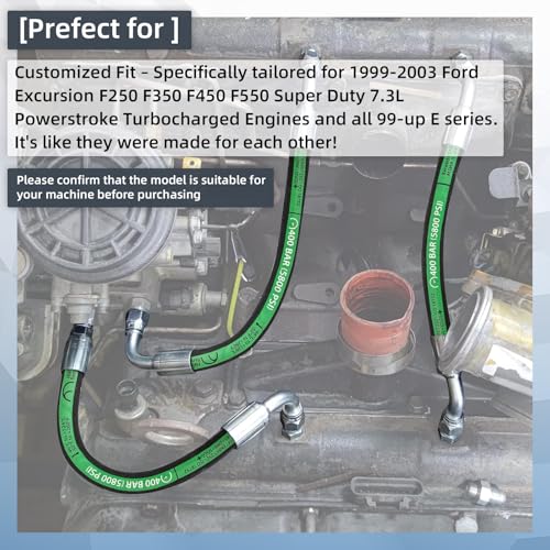 High Pressure Oil Pump HPOP Hoses Lines for 2000 ford f250 7.3L photo 12