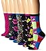 Betsey Johnson Women's Here's To Looking at You Crew Socks Gift Box 7-Pack, Multi, One Size