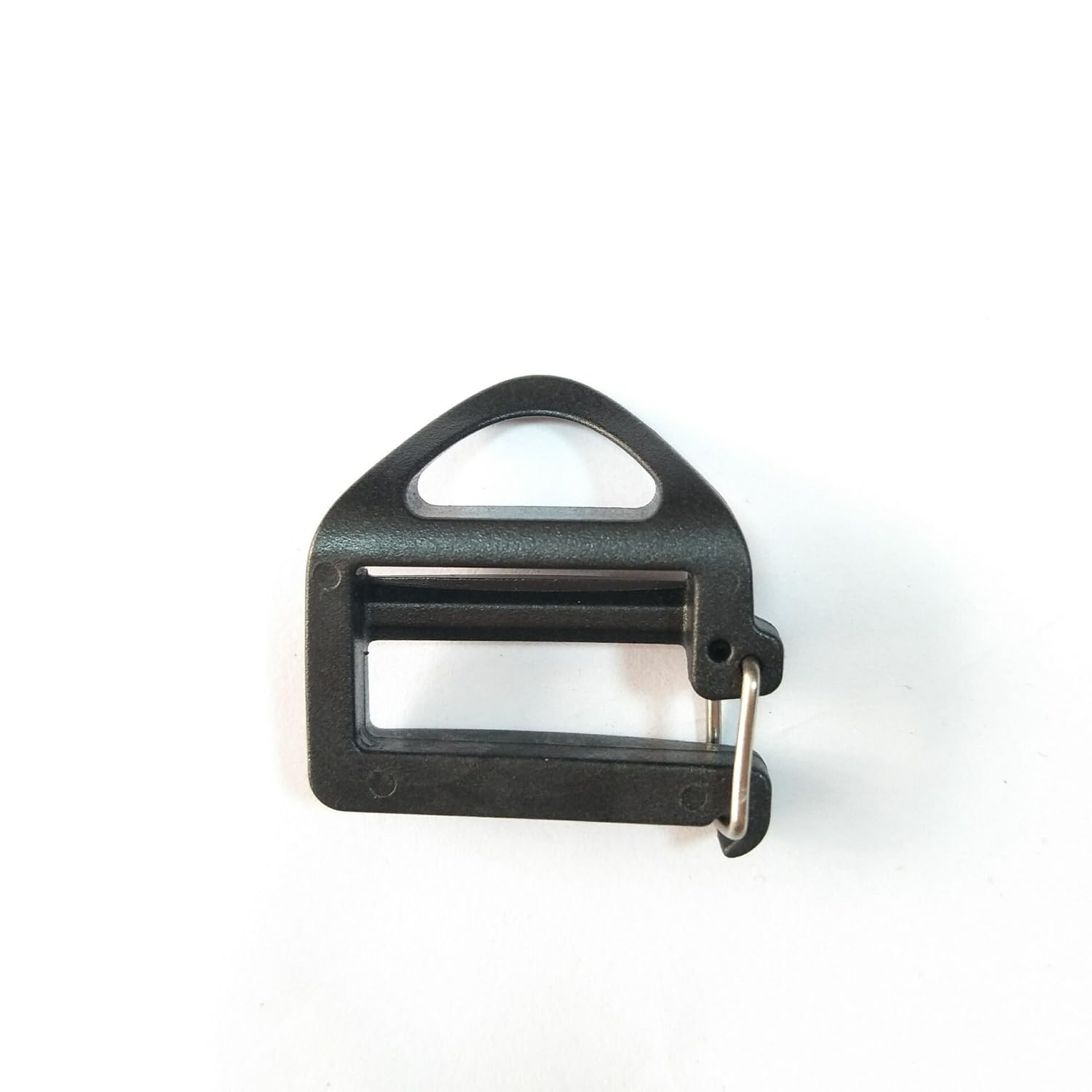8 Pack Webbing Hook Clip 25mm 1'' Strap Belt Buckle with Open Lock End Clasp Connector Slide Buckles Ladder Slider Replacement for Backpack Bag Molle Sewn Loop Hiking