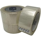 ULINE 2 Mil Clear Packing Tape, 2" x 110 yds | Part # S-423 (3 Rolls)