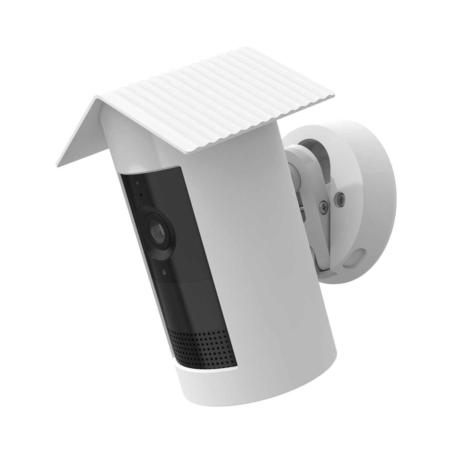 Photo 1 of Holicfun Silicone Protective Birdhouse Cover for R-ing Outdoor Cam Plus Battery, Weather-Resistant Camera Skin, White