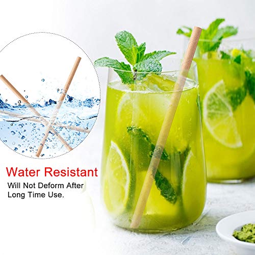 LYTIVAGEN 400 Stück Papier Trinkhalme Biologisch Abbaubare Trinkhalme Natur Kraftpapier Strohhalme Einweg Strohhalme für… – Bild 4