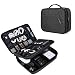 BAGSMART Electronic Organizer Double Layer Travel Cable Organizer Cases Electronics Accessories Storage Bag for 10.5 inch iPad Pro, iPad air, Cables, Kindle, Black primary