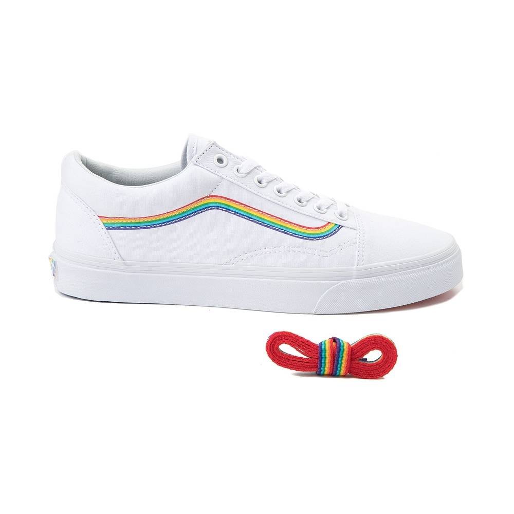 white vans rainbow