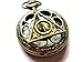Joyplancraft Legendary Pocket Watch Necklace Deathly Hollows Charm with Locket Gl Dial Pocket Watch