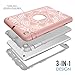ipad Mini 2 case,ipad Mini 3 case PIXIU, Heavy Duty High Impact Shockproof Hybrid Case Hard Cover Pc+Silicone Full Body Protective Defender Cover for iPad Mini/iPad Mini 2/ iPad Mini 3 Floral