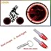 CHIYOU Vabration Sensor Waterproof Shockproof Lamp Bicycle Wheel Neon Tire Valve Led Light 2 Pieces (Red Color - Red Light)