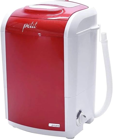 Mini Lavadora de Roupas Portátil Tanquinho Petit Vermelha