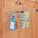 InterDesign Axis Over the Cabinet Kitchen Storage Organizer Basket for Aluminum Foil, Sandwich Bags, Cleaning Supplies - Medium, Silver