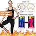 Gowhods Women's High Waist Slimming Sweat Sauna Pants Stitching Fabric Compression Hot Thermo Body Shaper Capri Leggings for Waist Training and Fat Burning
