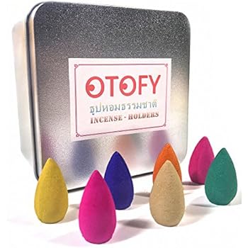 OTOFY 70 PCS Backflow Incense Cones Green Tea Incense Osmanthus Jasmine Incense Lavender Rose Sandalwood Mixed Natural Incense Cone, Backflow Incense Burners Special (Incense Cones)