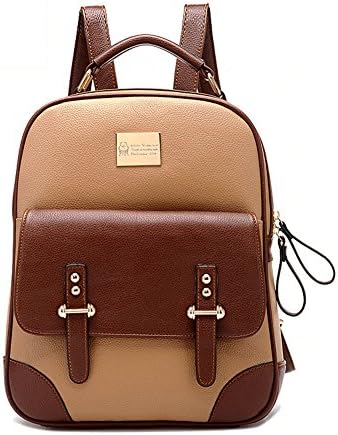 Retro Girl's Shoulders Bag by Eyedow Kingdom College Student School New Arrival Korean Fashion Bag Traveling Outdoor Knapsack Backpack bookbag Vintage (Khaki)