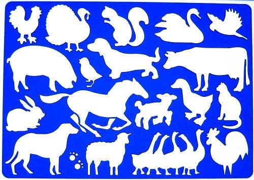 farm animals drawing drafting template stencil pricepulse