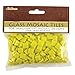 Jennifer's Mosaics 3/8-Inch Venetian Style Glass Mosaic Tile, Yellow, 8-Ounce