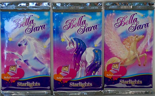 Bella Sara Starlights Trading Card Packs ~ 3 Pack Bundle